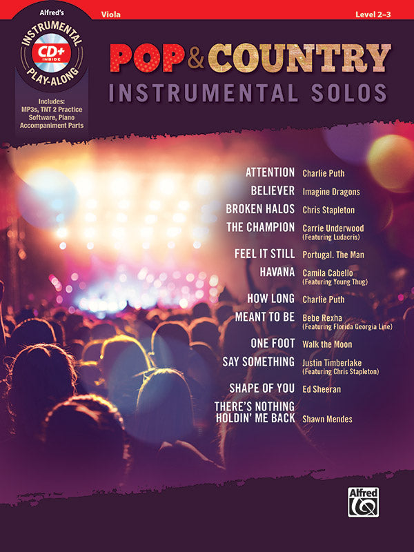 Pop & Country Instrumental Solos for Strings Cover Image