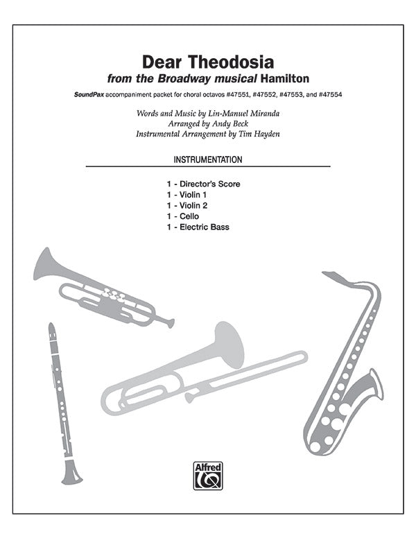 Dear Theodosia Sheet Music Preview
