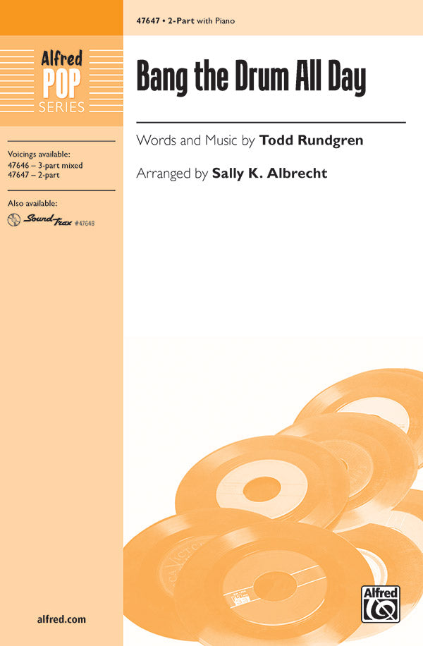 Bang the Drum All Day Sheet Music Preview