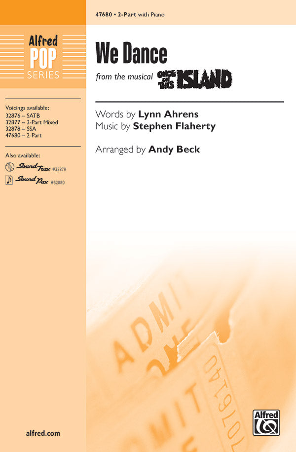 We Dance Sheet Music Preview