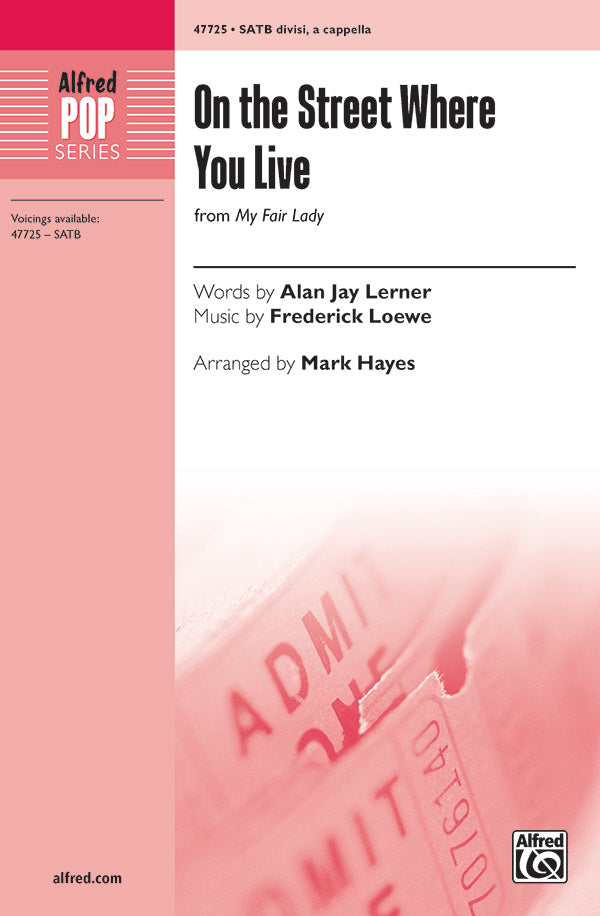On the Street Where You Live Sheet Music Preview