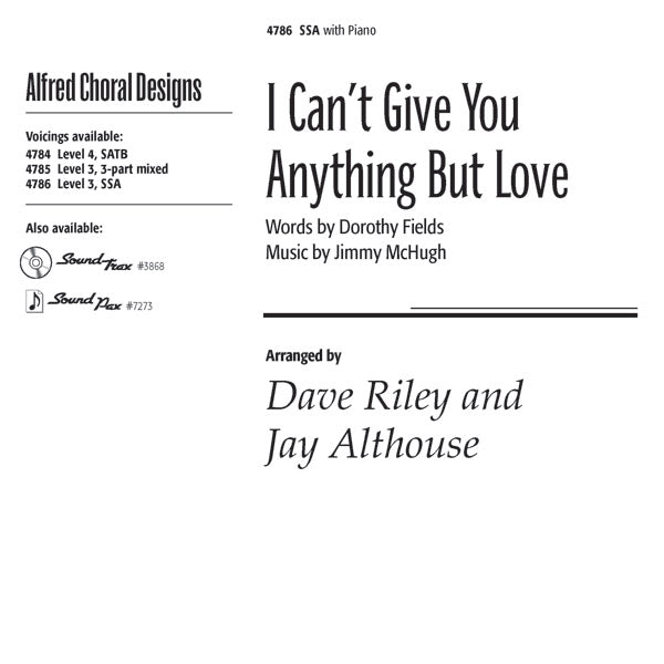 I Can't Give You Anything but Love Sheet Music Preview