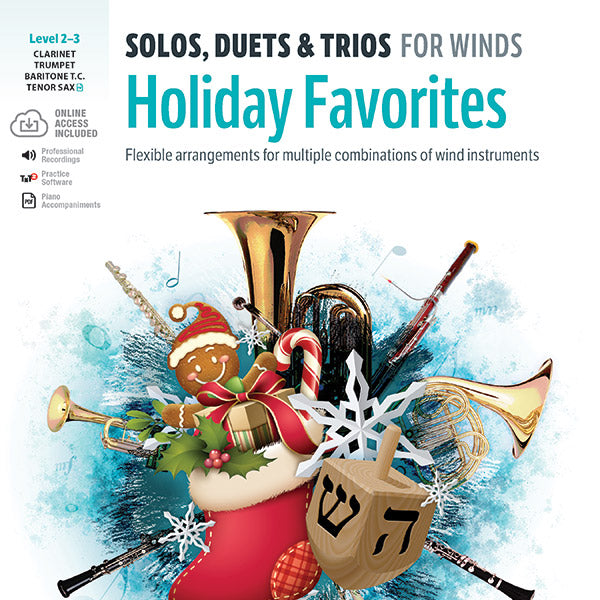 Solos, Duets & Trios for Winds: Holiday Favorites Cover Image