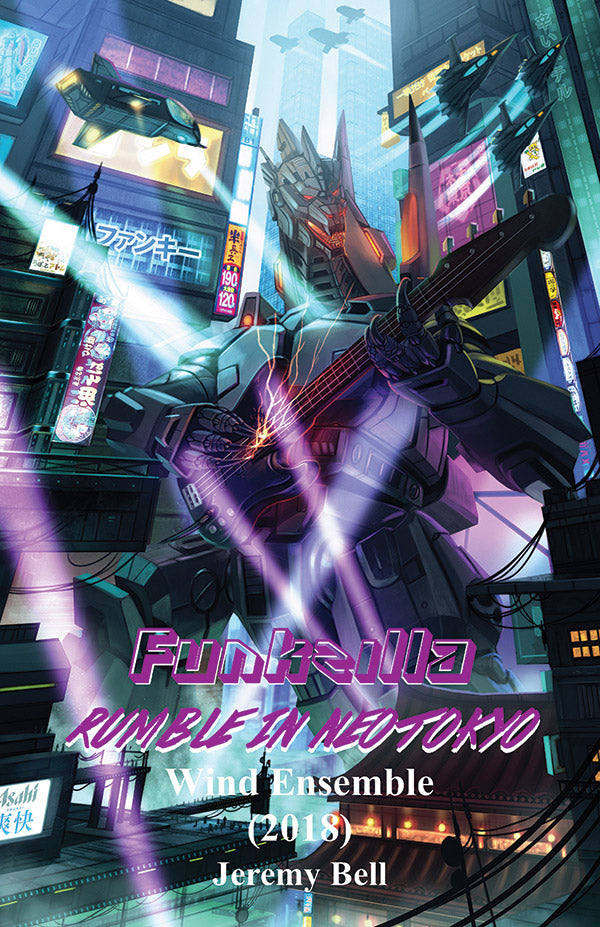 Funkzilla: Rumble in Neo Tokyo: 2nd B-flat Trumpet Sheet Music Preview