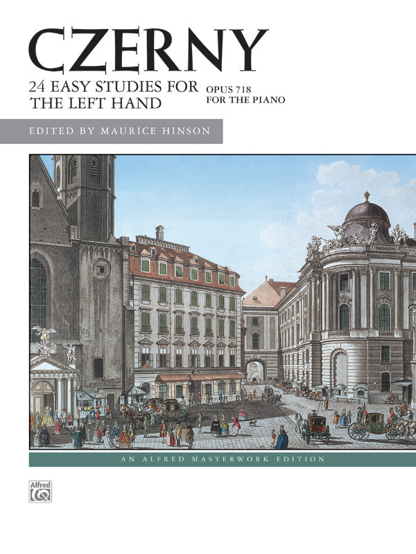 Czerny: 24 Studies for the Left Hand, Opus 718 Cover Image