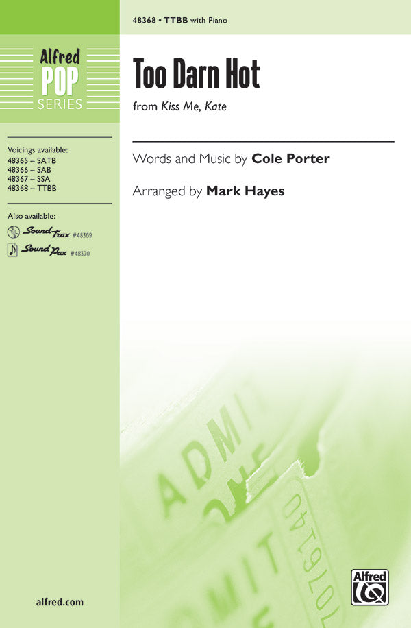 Too Darn Hot Sheet Music Preview