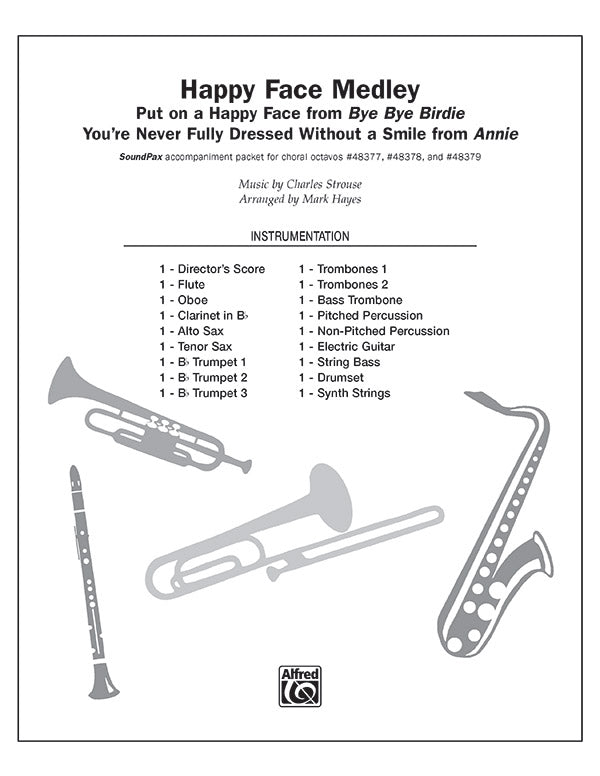 Happy Face Medley: 3rd B-flat Trumpet Sheet Music Preview