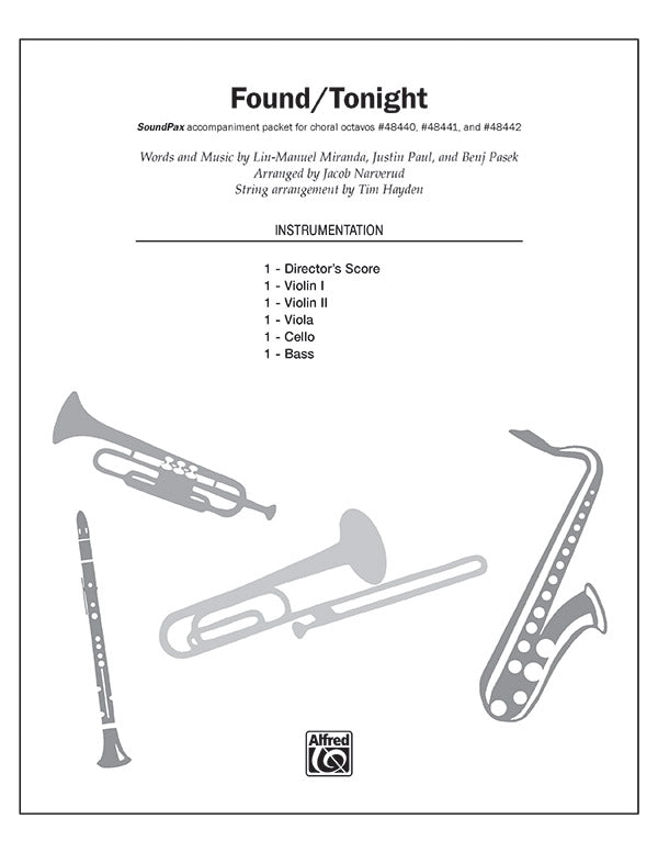 Found/Tonight Sheet Music Preview