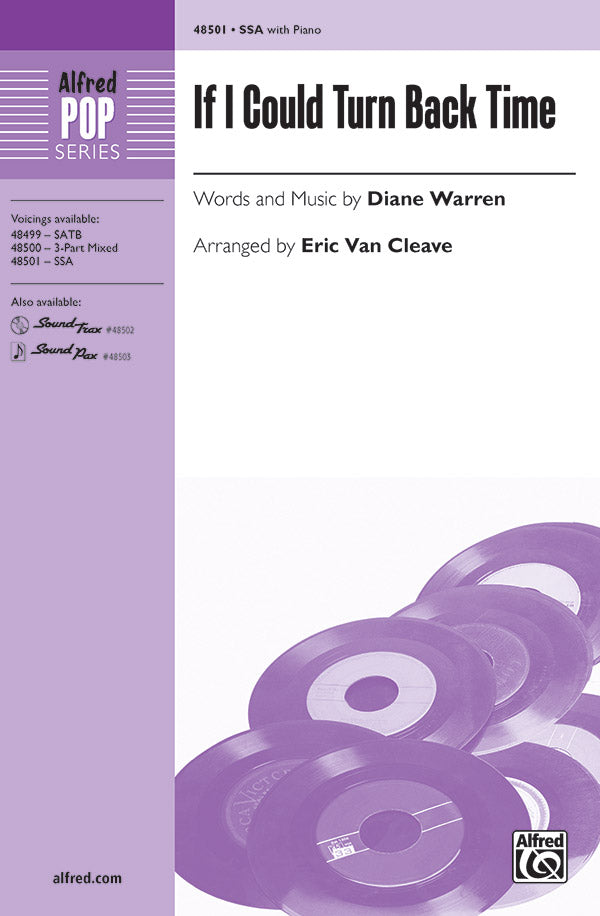 If I Could Turn Back Time Sheet Music Preview