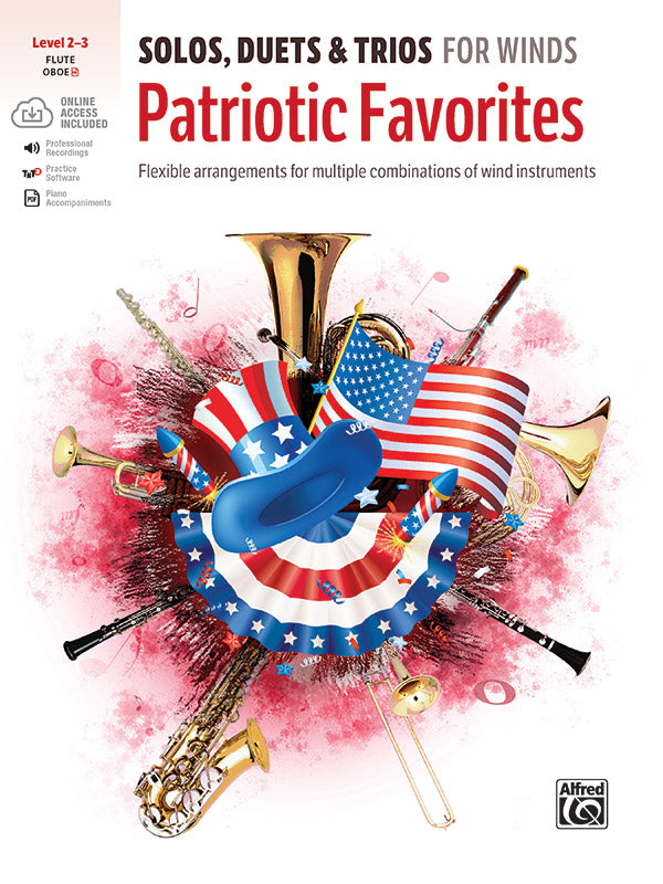 Solos, Duets & Trios for Winds: Patriotic Favorites (Flute/Oboe) Sheet Music Preview