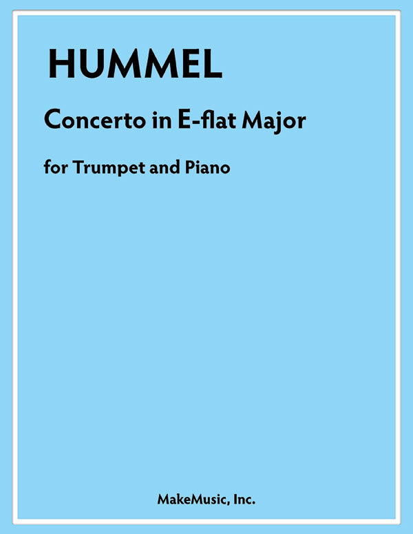 Hummel Concerto in B-flat Major for Trumpet and Piano Sheet Music Preview