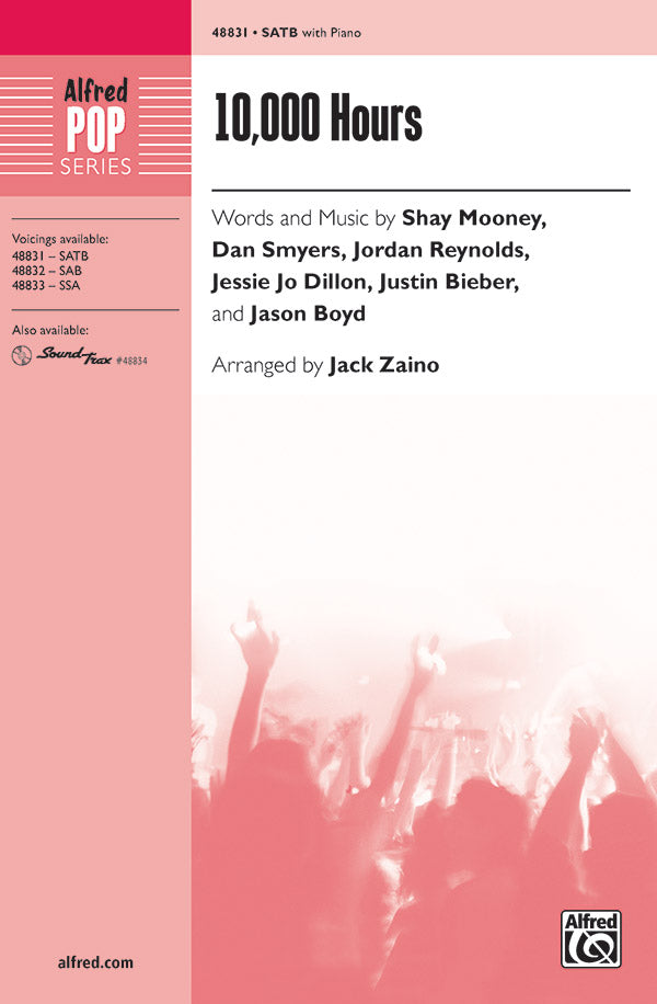 10,000 Hours Sheet Music Preview