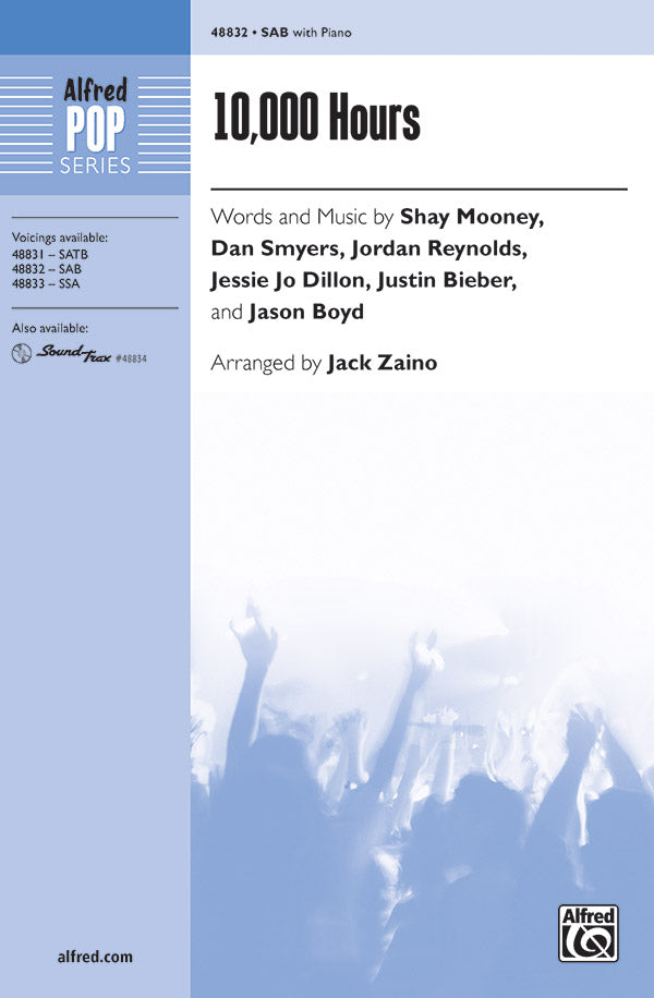 10,000 Hours Sheet Music Preview