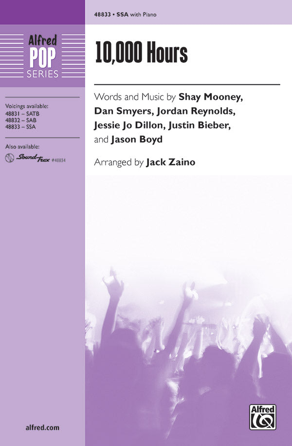 10,000 Hours Sheet Music Preview