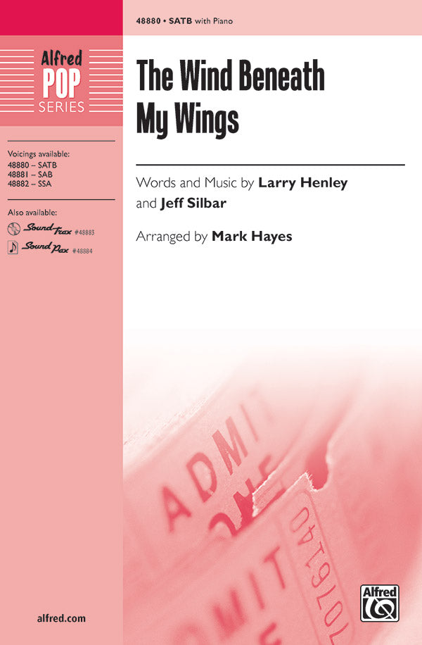 The Wind Beneath My Wings Sheet Music Preview