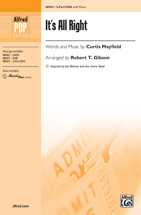 It's All Right Sheet Music Preview