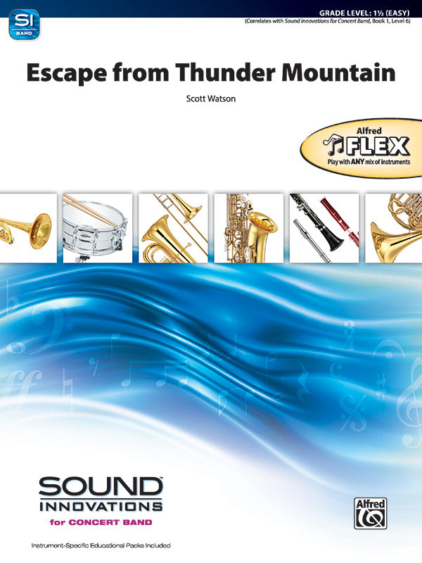 Escape from Thunder Mountain: 1st Percussion Sheet Music Preview