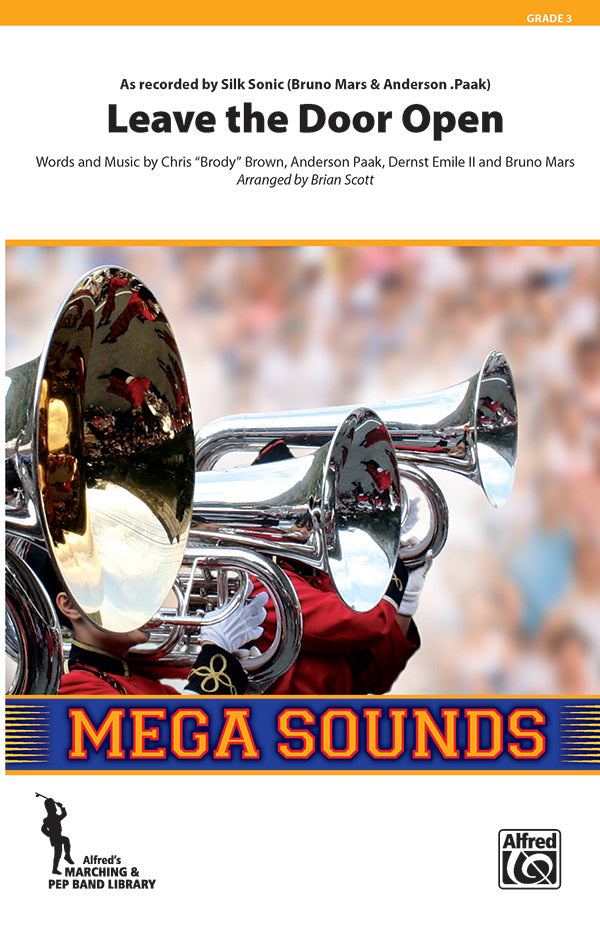 Leave the Door Open: Auxiliary Percussion Sheet Music Preview