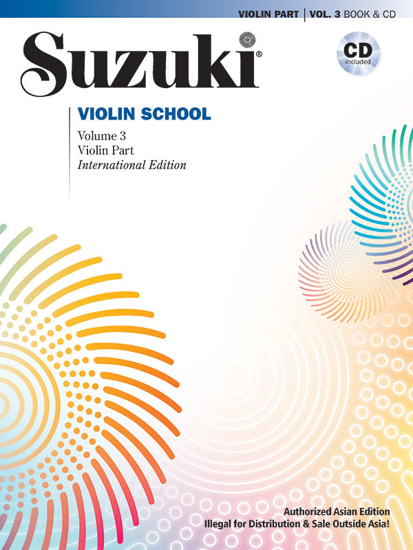 Suzuki Violin School, Volume 3 (Asian Edition) Cover Image