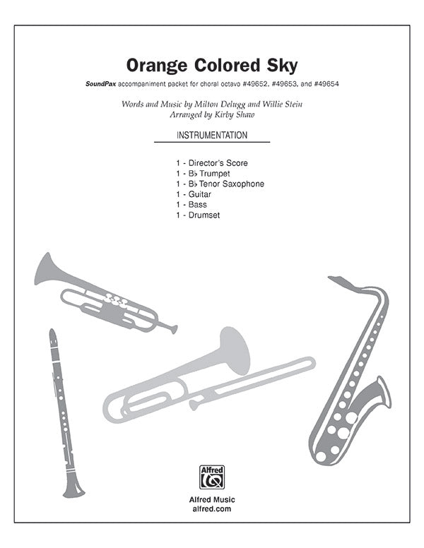 Orange Colored Sky: Drums Sheet Music Preview