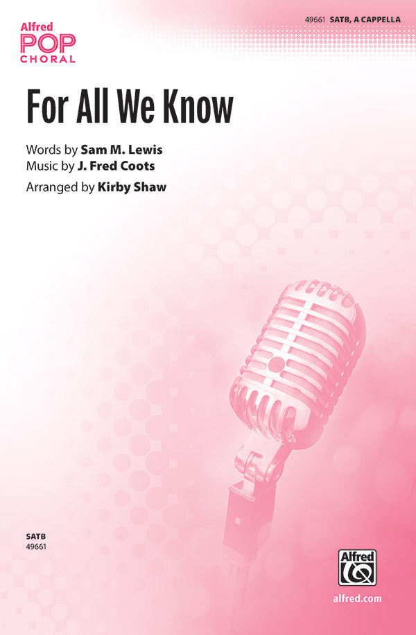 For All We Know Cover Image