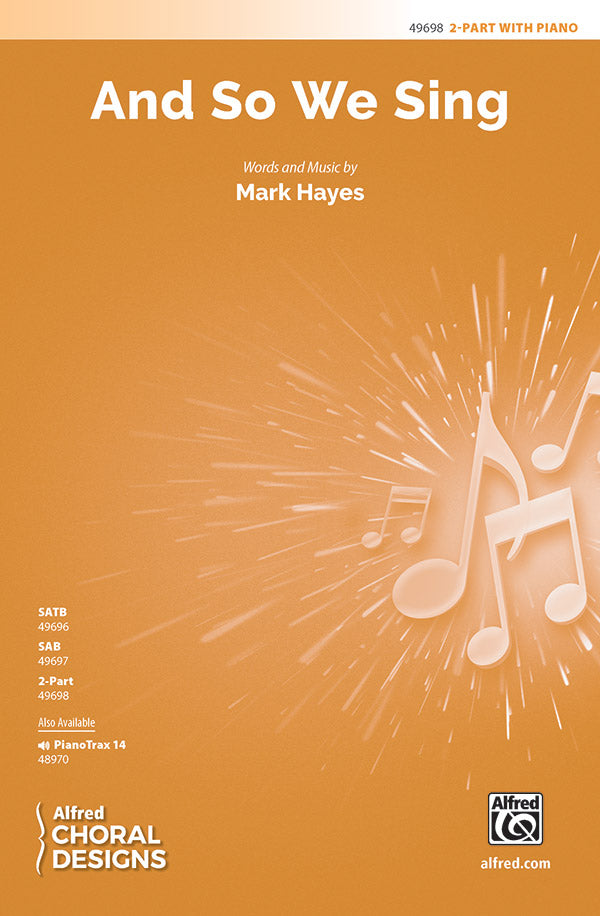 And So We Sing Sheet Music Preview