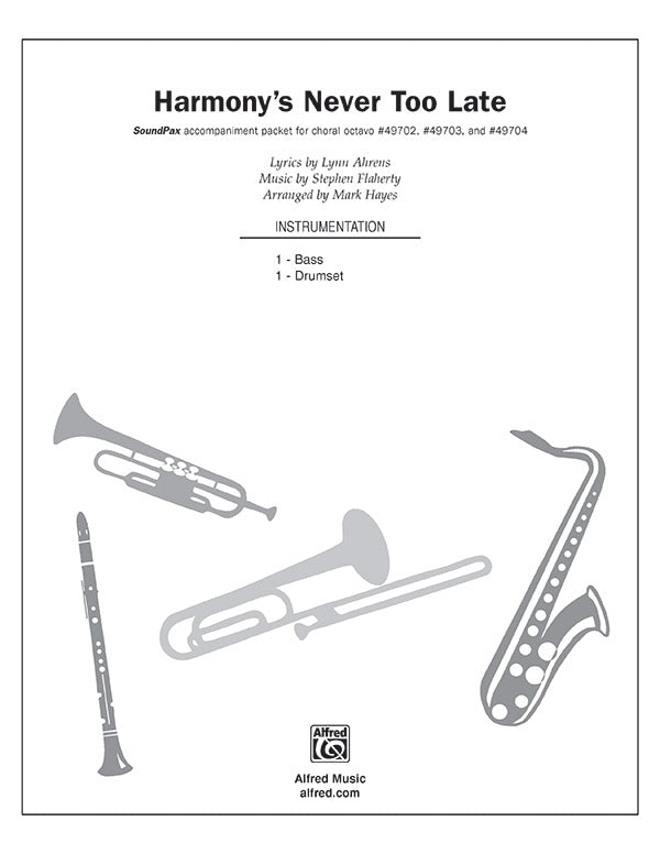 Harmony's Never Too Late Sheet Music Preview