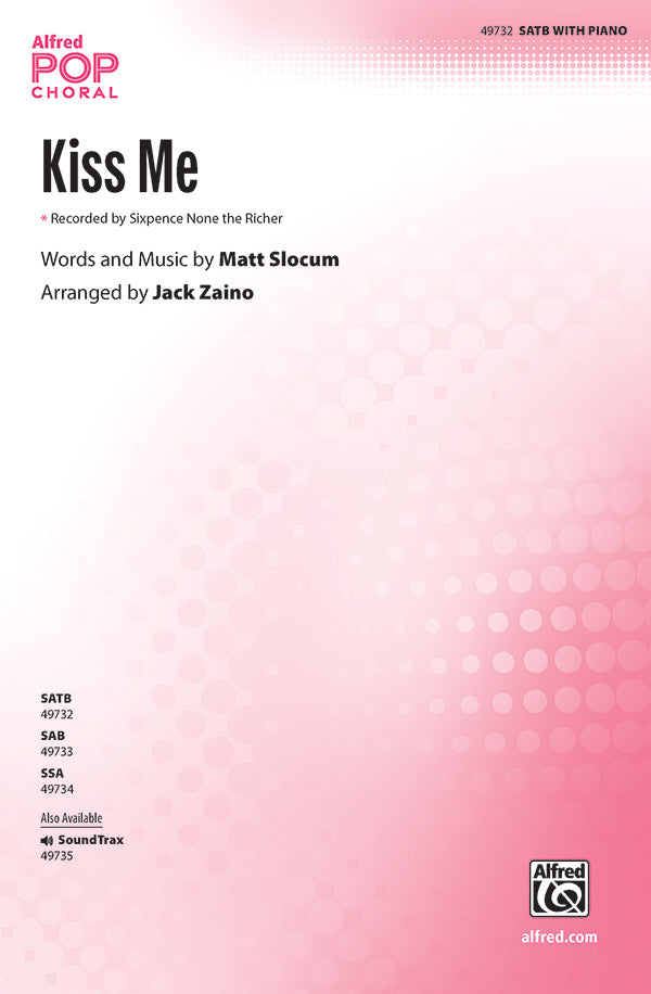 Kiss Me Sheet Music Preview