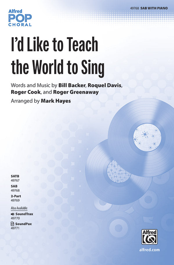 I'd Like to Teach the World to Sing Sheet Music Preview