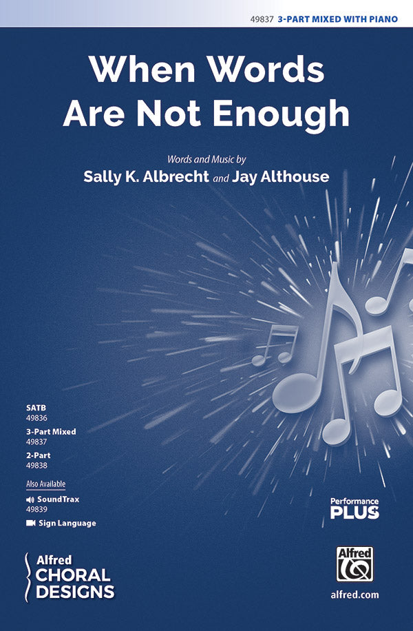 When Words Are Not Enough Sheet Music Preview