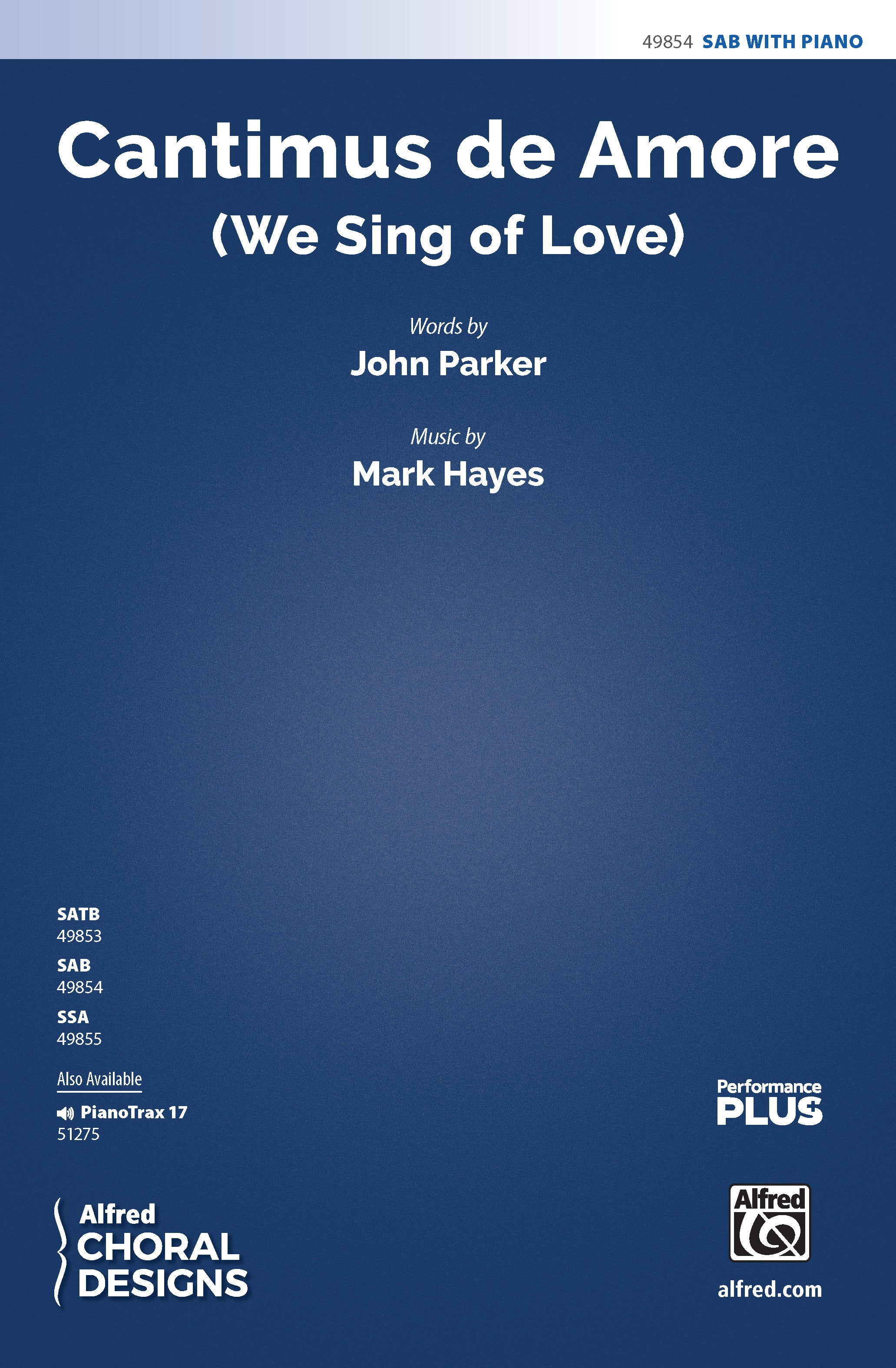 Cantimus de Amore Cover Image