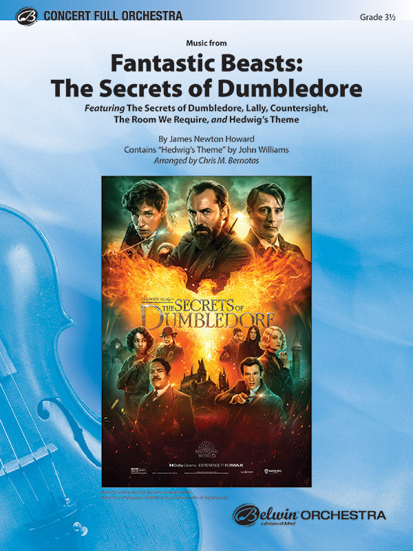Fantastic Beasts: The Secrets of Dumbledore: 1st B-flat Clarinet Sheet Music Preview