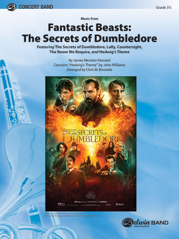 Fantastic Beasts: The Secrets of Dumbledore: B-flat Bass Clarinet Sheet Music Preview
