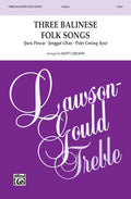 Three Balinese Folk Songs Cover Image