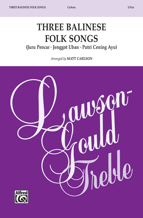 Three Balinese Folk Songs Cover Image