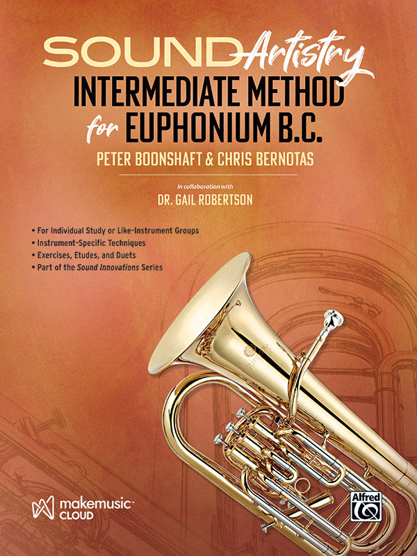 Sound Artistry Intermediate Method for Euphonium B.C. Cover Image