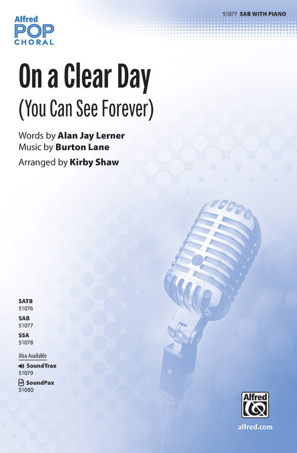 On a Clear Day Sheet Music Preview
