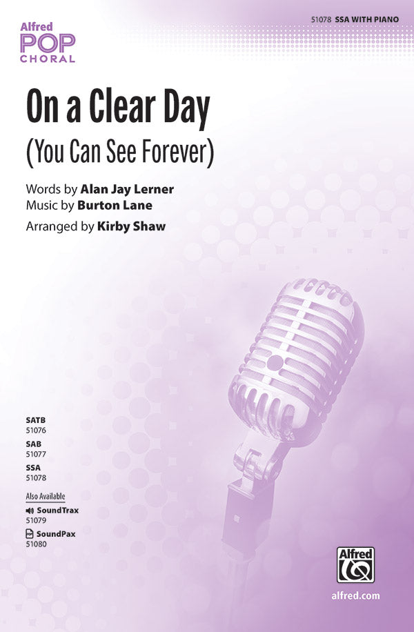 On a Clear Day Cover Image