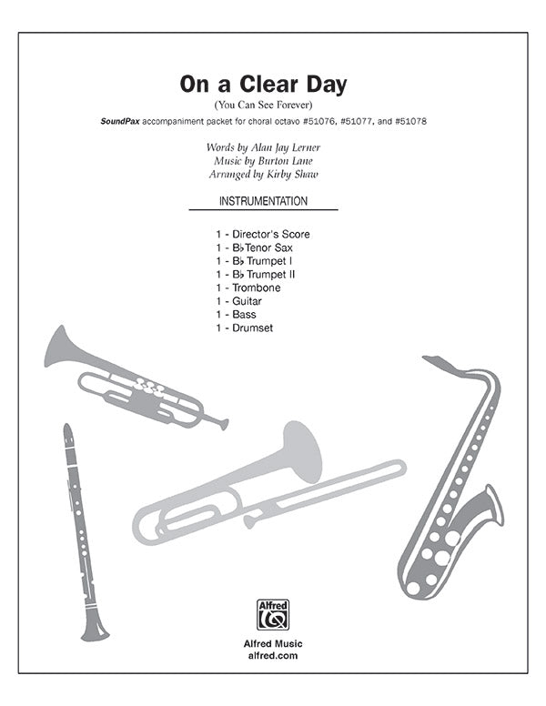 On a Clear Day Sheet Music Preview
