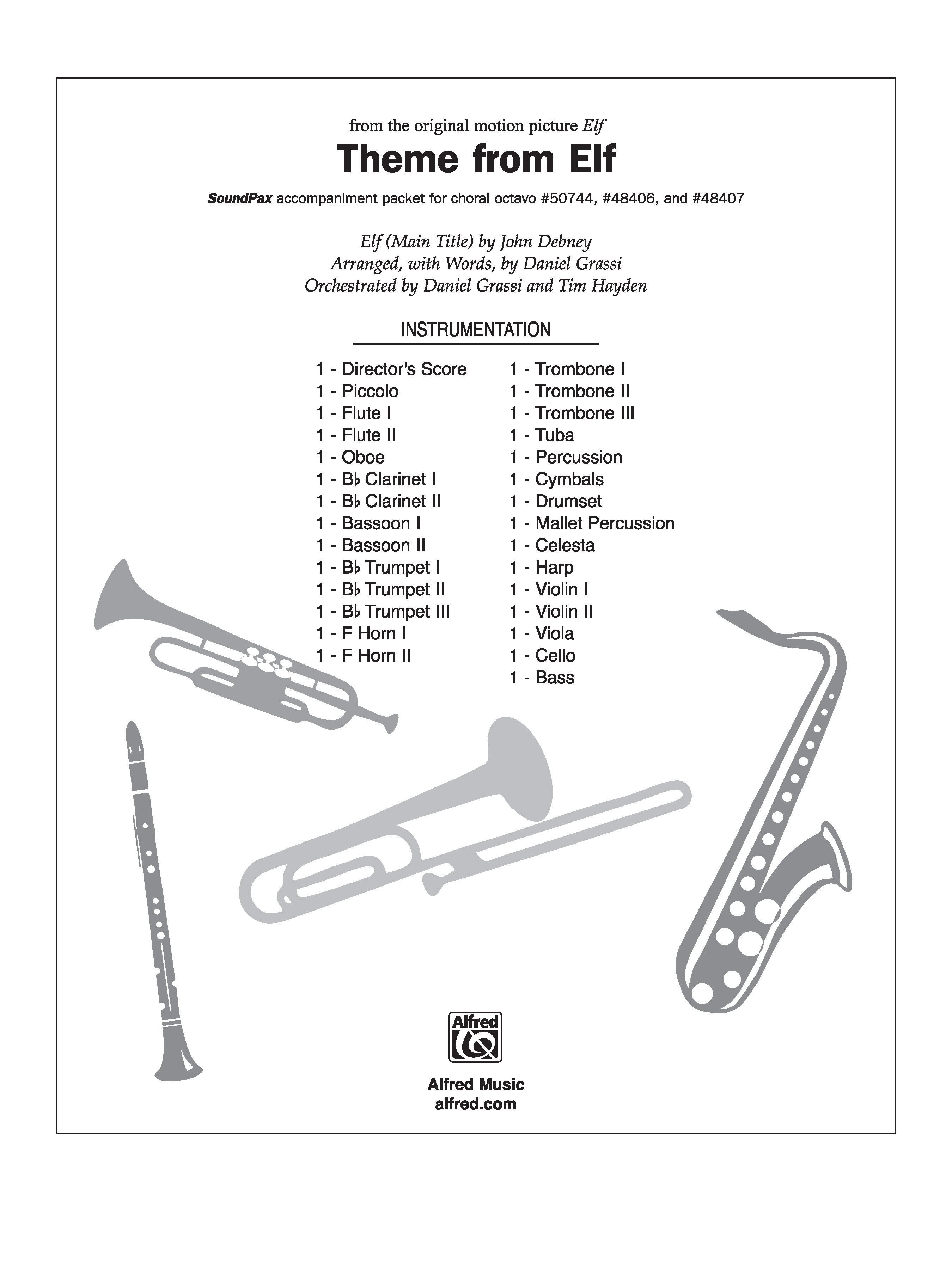 Theme from Elf: 3rd Trombone Sheet Music Preview