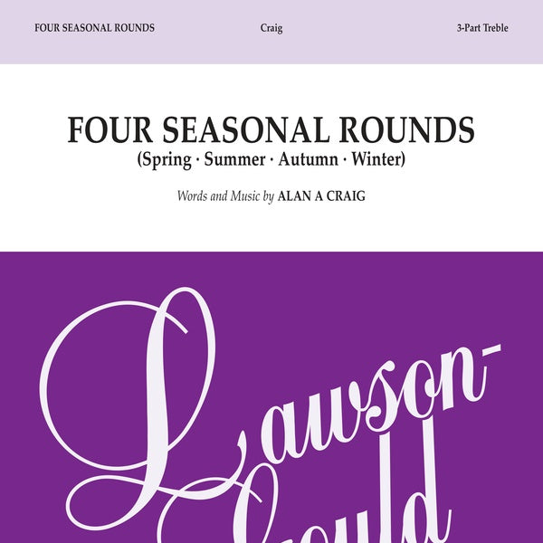 Four Seasonal Rounds Sheet Music Preview