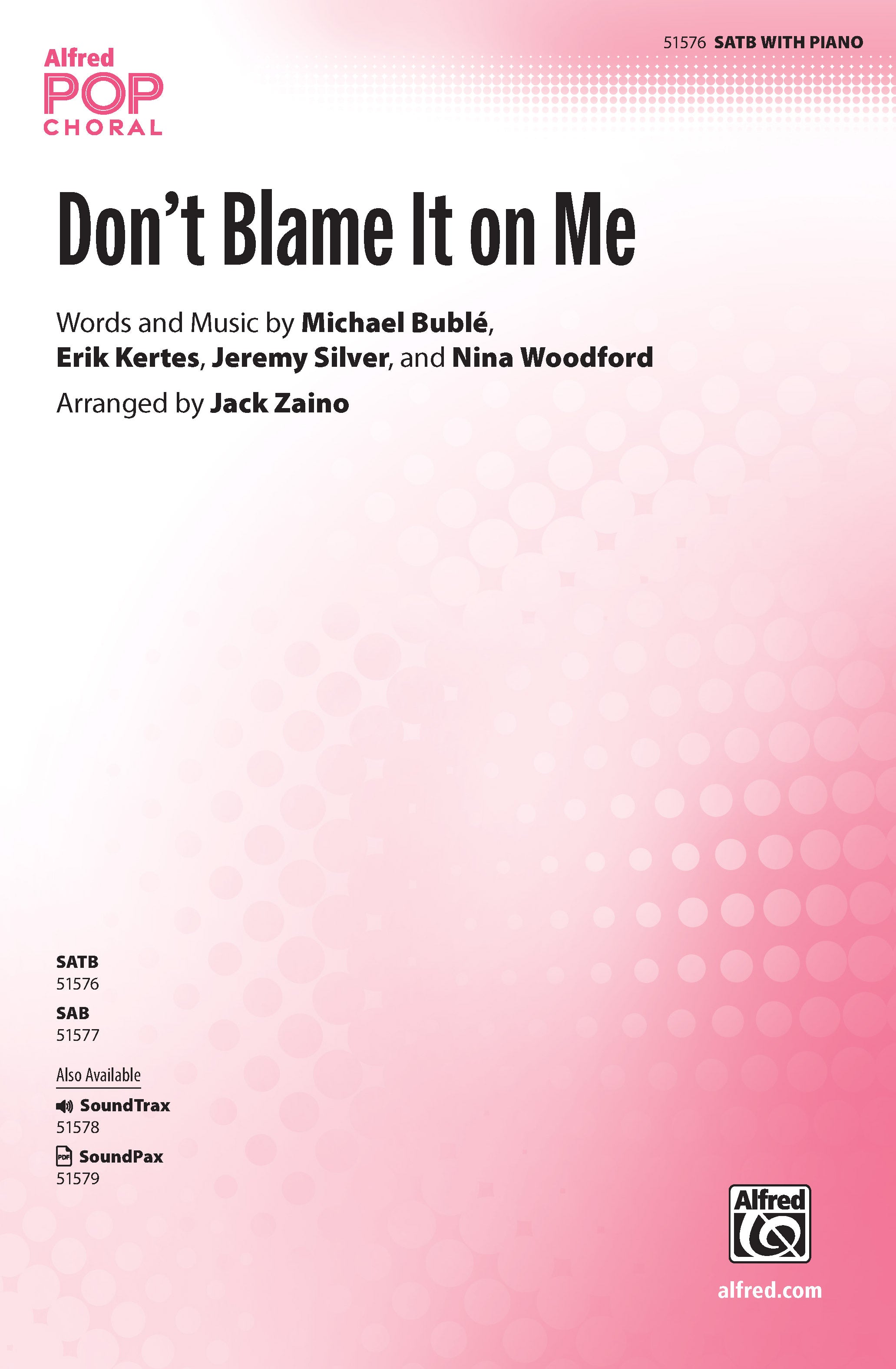 Don't Blame It on Me Sheet Music Preview