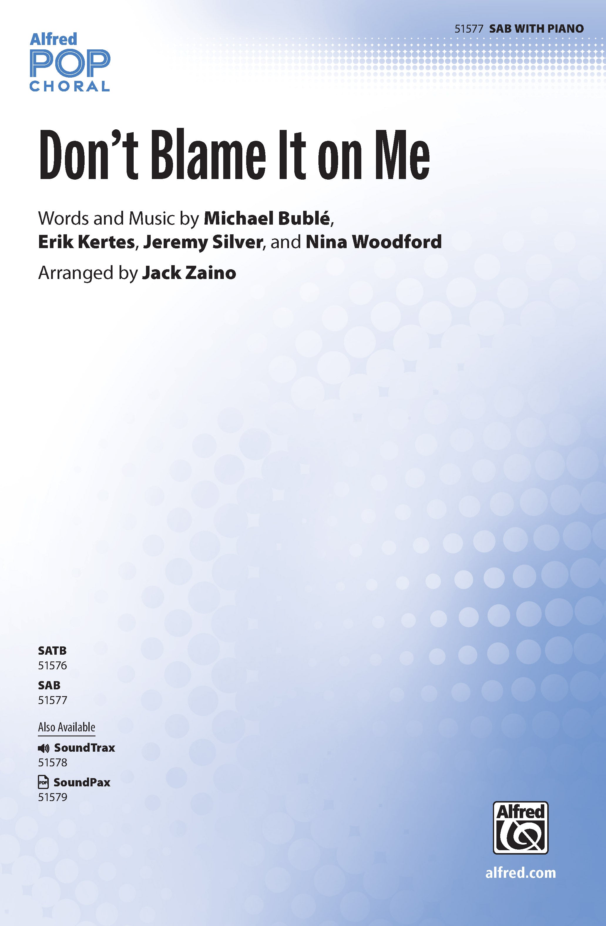 Don't Blame It on Me Sheet Music Preview
