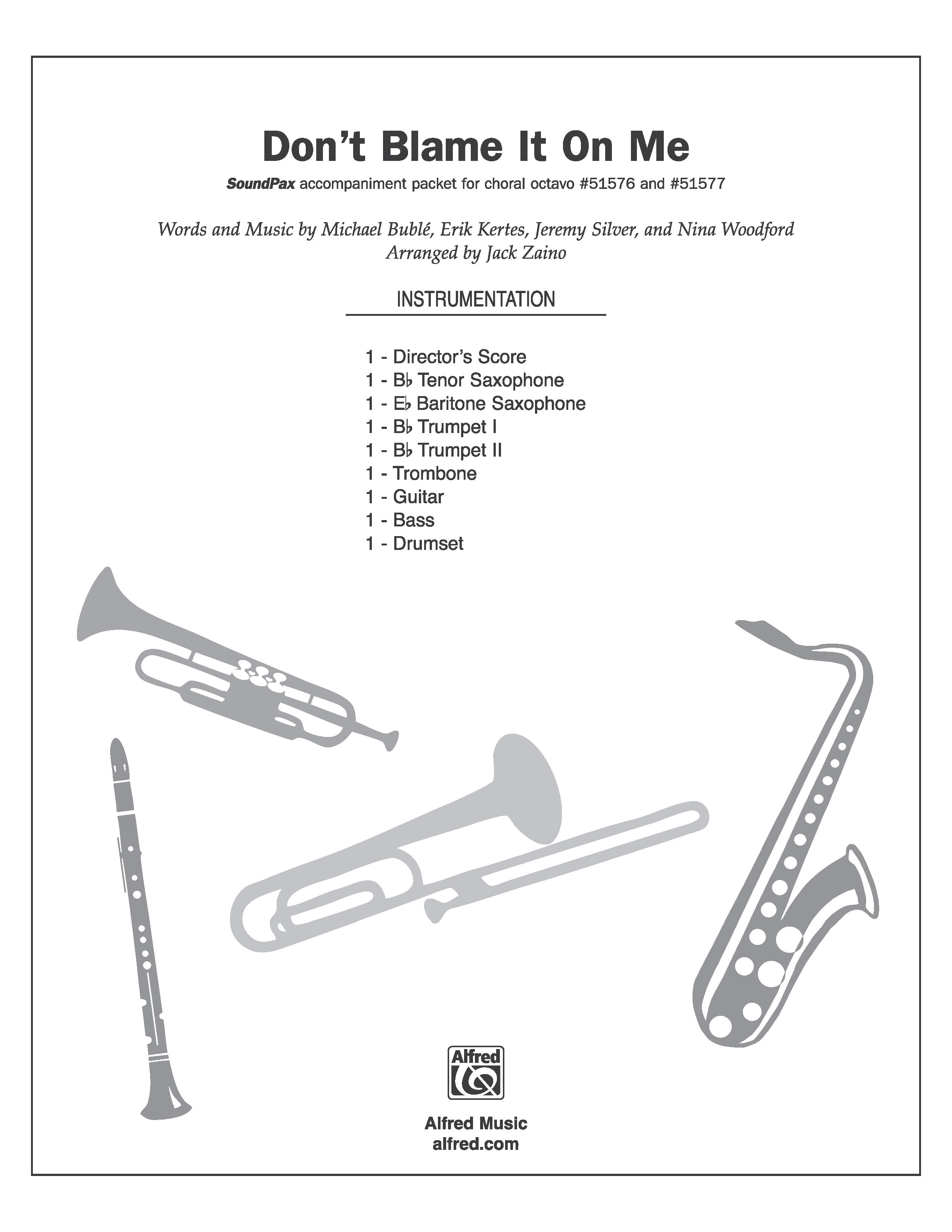 Don't Blame It on Me Sheet Music Preview
