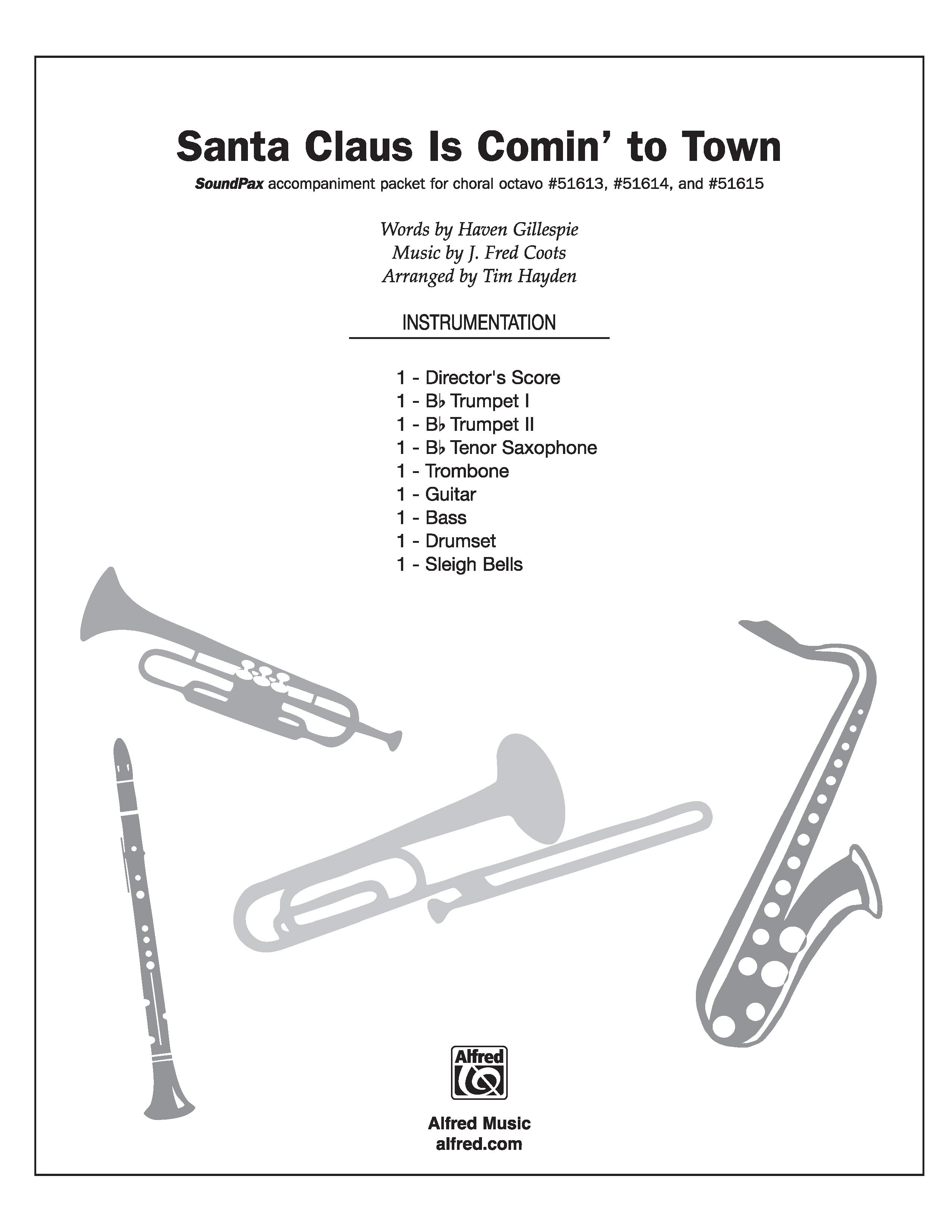 Santa Claus Is Comin' to Town Sheet Music Preview