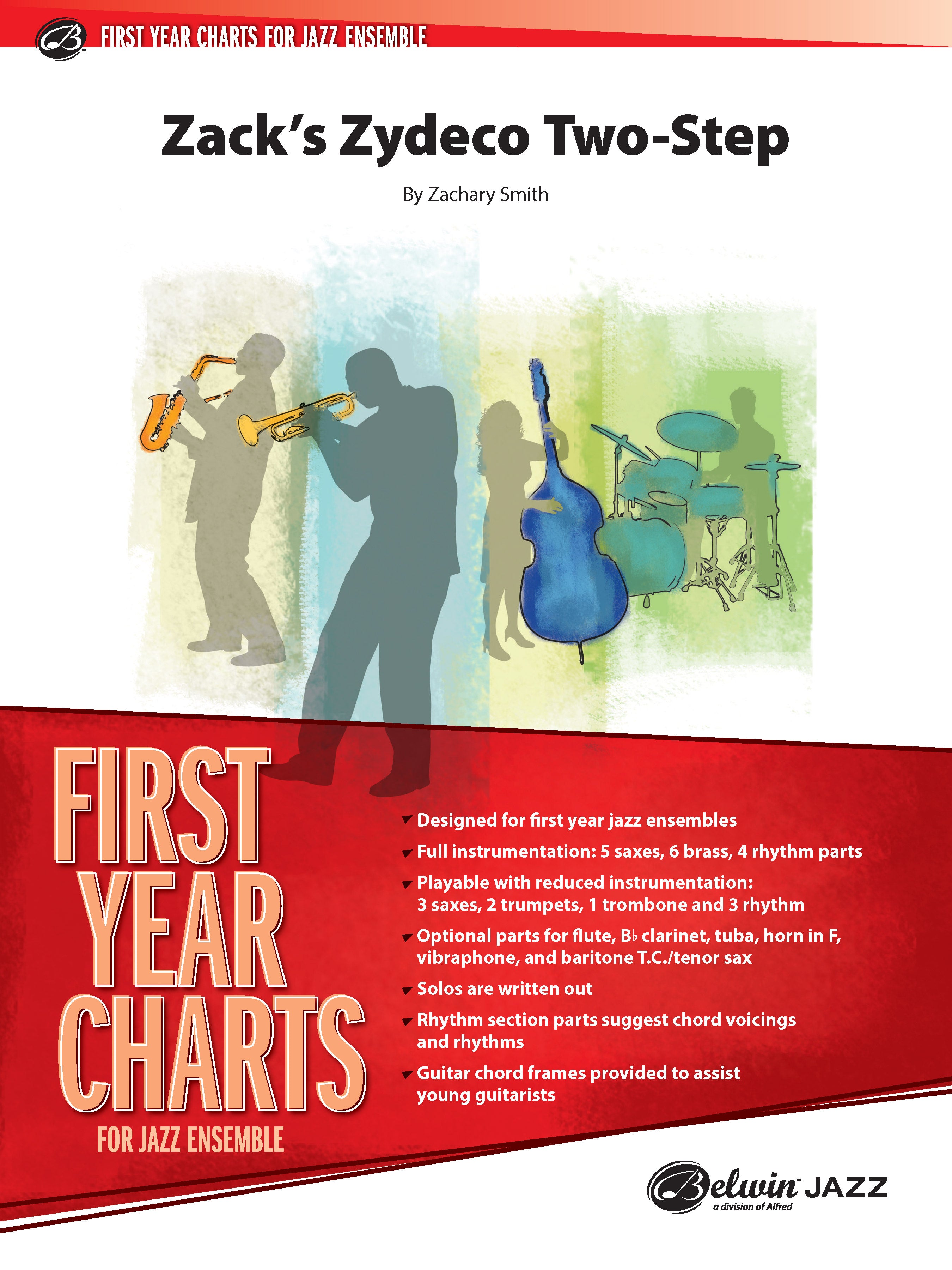 Zack's Zydeco Two-Step: 1st B-flat Clarinet Sheet Music Preview