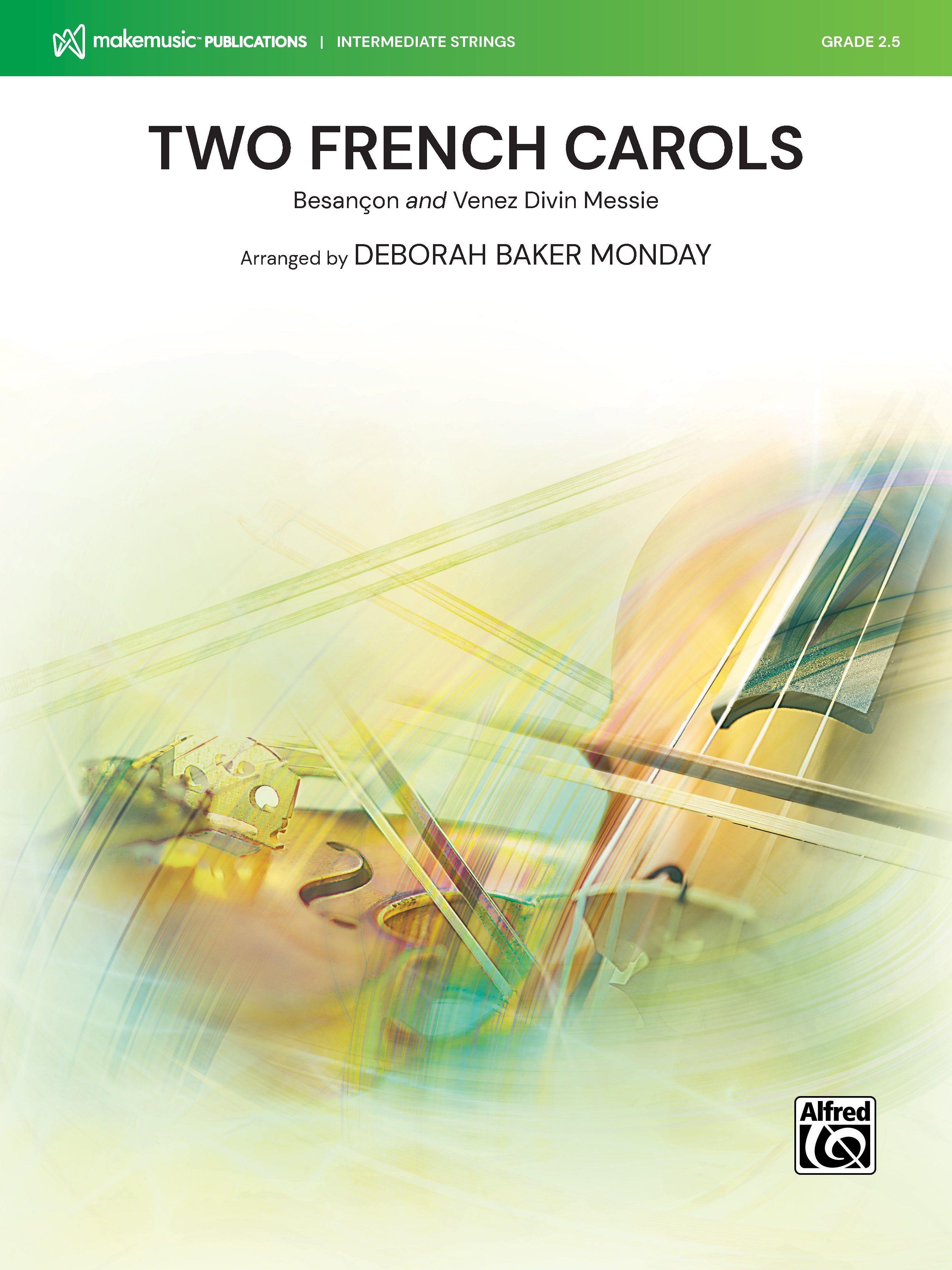 Two French Carols: 2nd Violin Sheet Music Preview