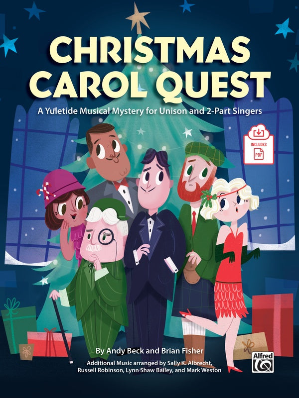 Christmas Carol Quest: A Yuletide Musical Mystery for Unison and 2-Part Singers Sheet Music Preview