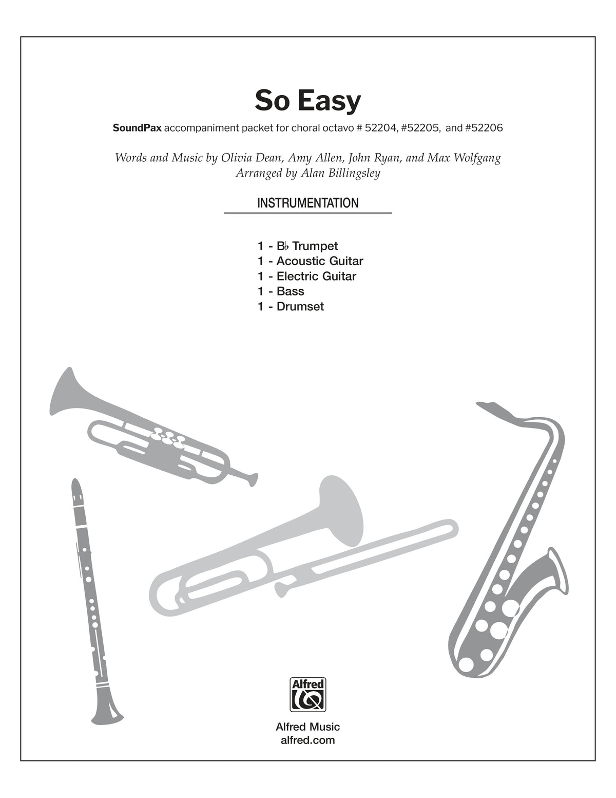 So Easy: Score Sheet Music Preview