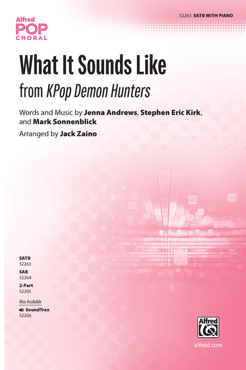 What It Sounds Like Sheet Music Preview
